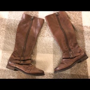 Brown size 8 Steve Madden Leather Riding B…